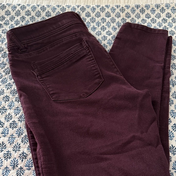 Democracy Women's Rich Burgundy Skinny Jeans - Picture 3 of 3